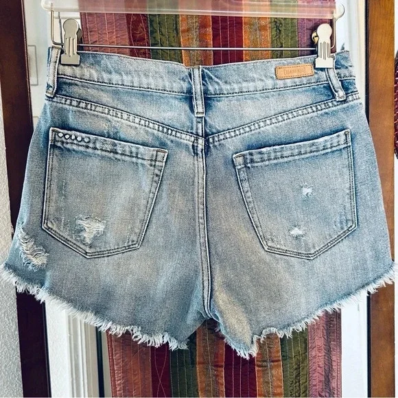 Blank NYC Cut Off Button Fly Denim Shorts size 27 - Picture 3 of 5